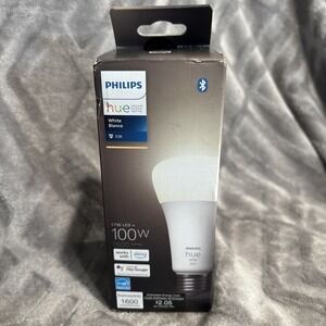Philips Hue Smart 100W‎ A21 LED Bulb White Light Control With Hue App